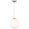 Access Lighting Pearl, Pendant, Brushed Steel Finish, Opal Glass 23941-BS/OPL - alternate 4